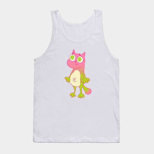 Big Hand Cat Tank Top by aniwear